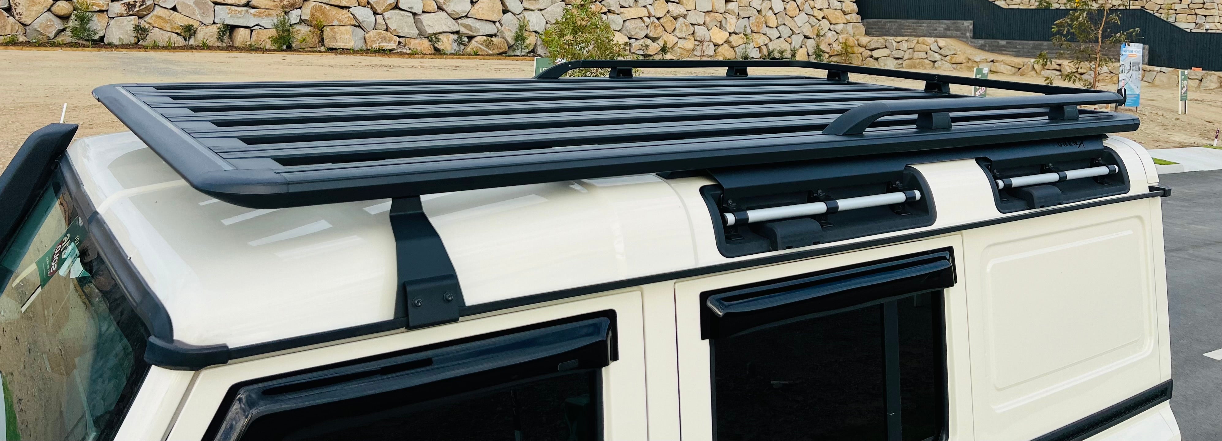 GrenX Full Length Ultra Low Profile Roof rack system 2700L Ineos Grenadier
