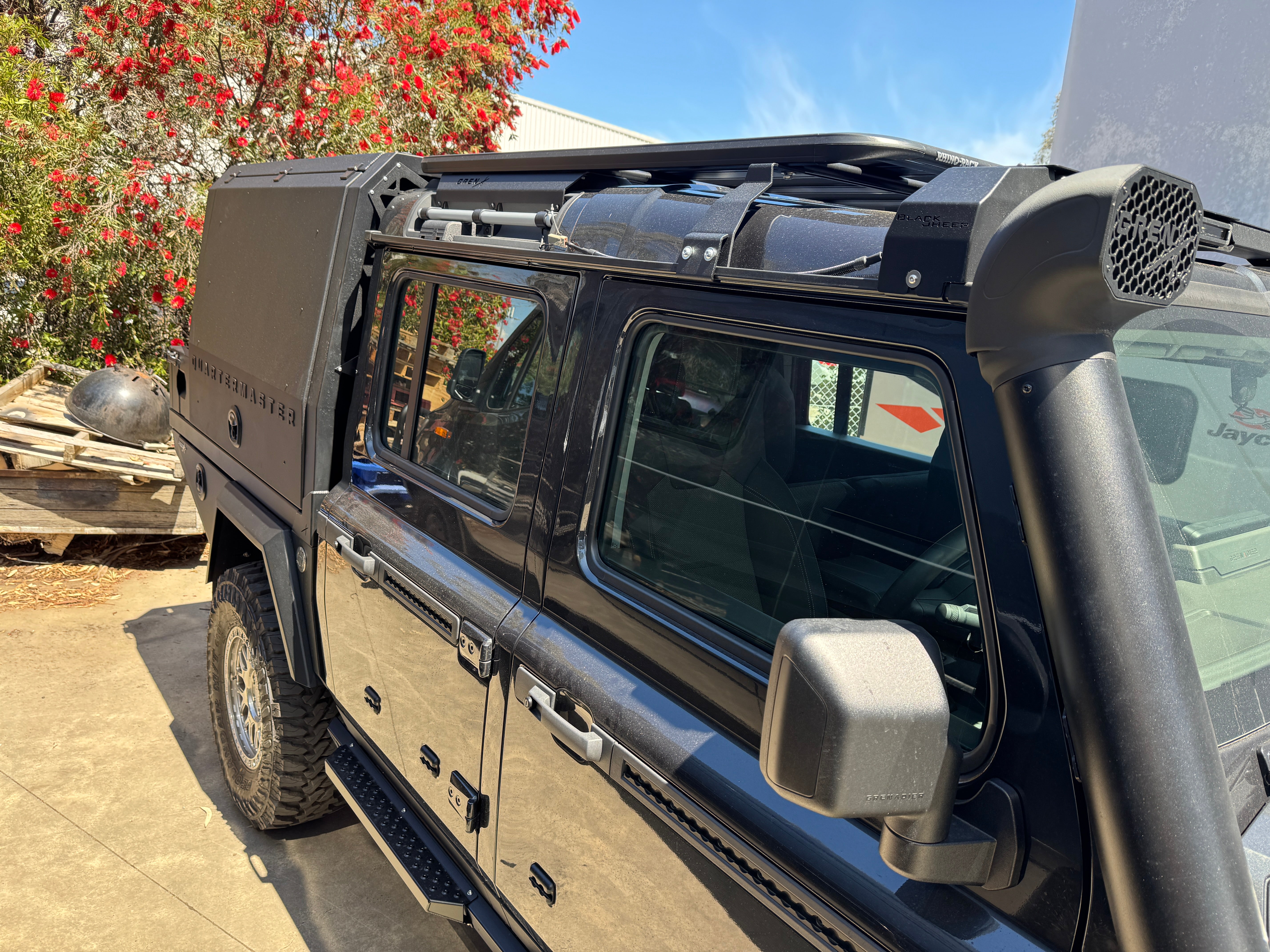 GrenX Ultra Low Profile Roof rack system 1500L Ineos Quartermaster