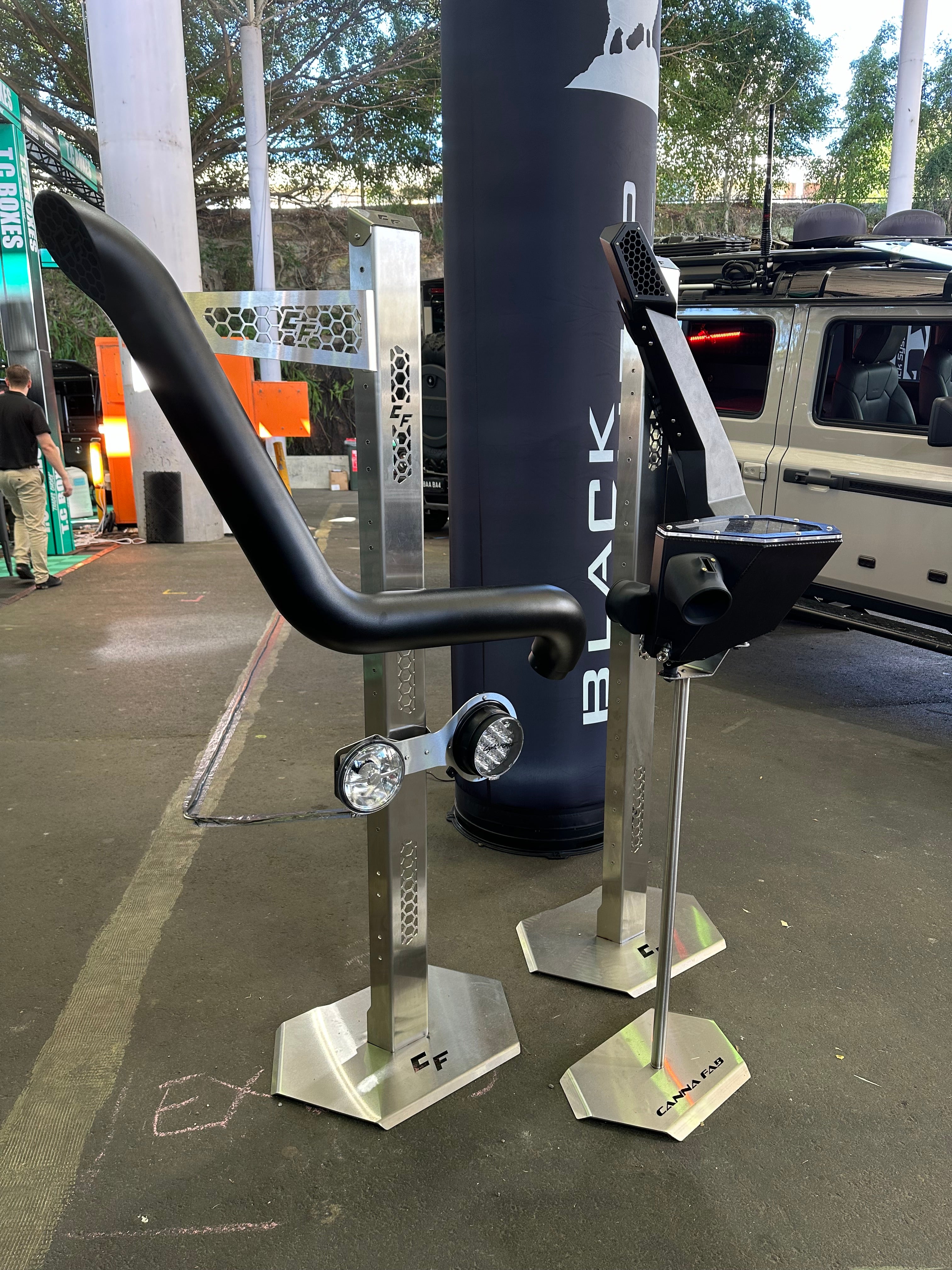 GrenX 4.5” Rear Facing Teardrop Stainless Steel Snorkel System with Sealed Airbox Ineos Grenadier