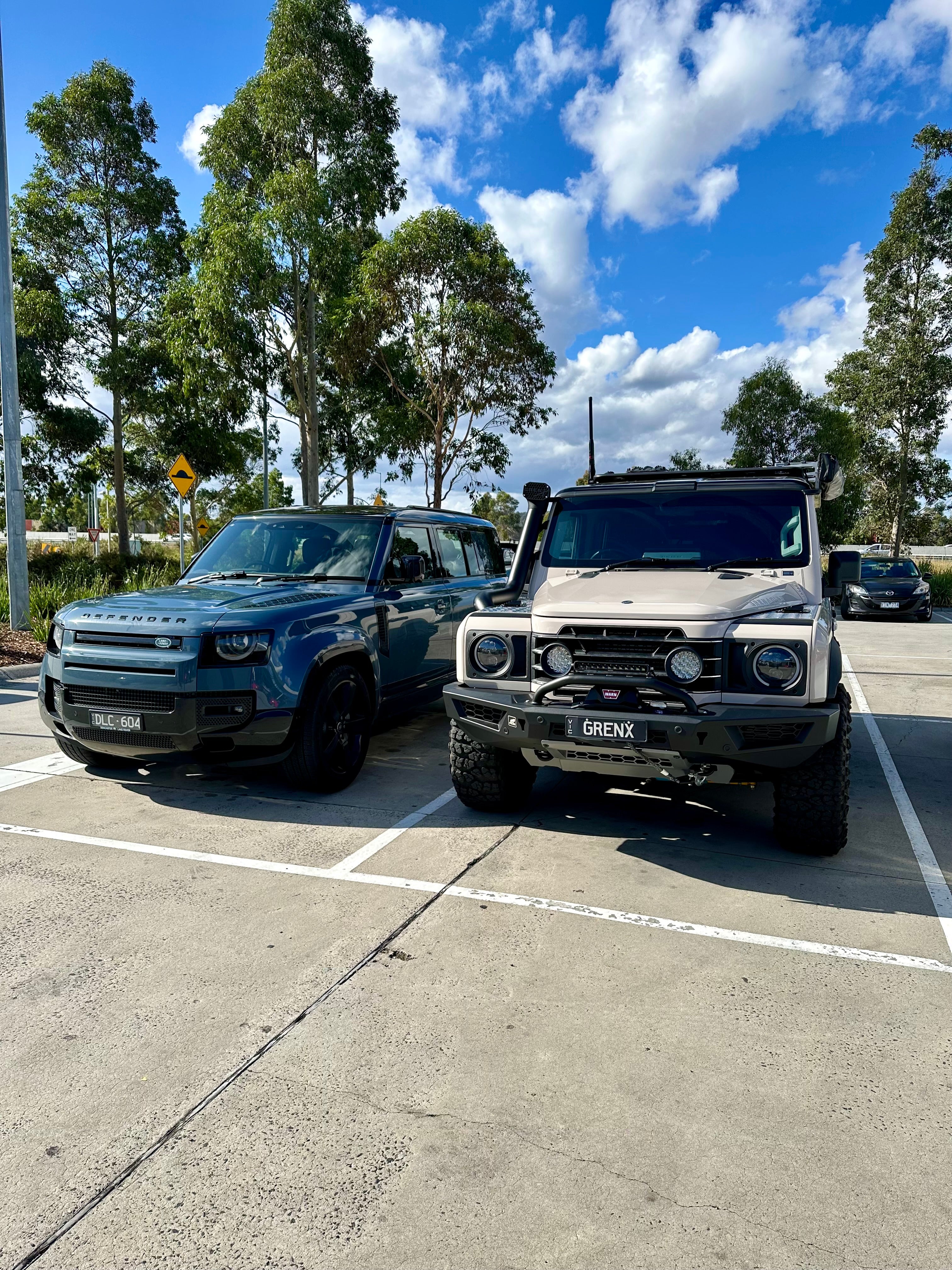 GrenX Lightforce Venom driving light grille kit Ineos Grenadier Off Road Spot Headlight LED conversion
