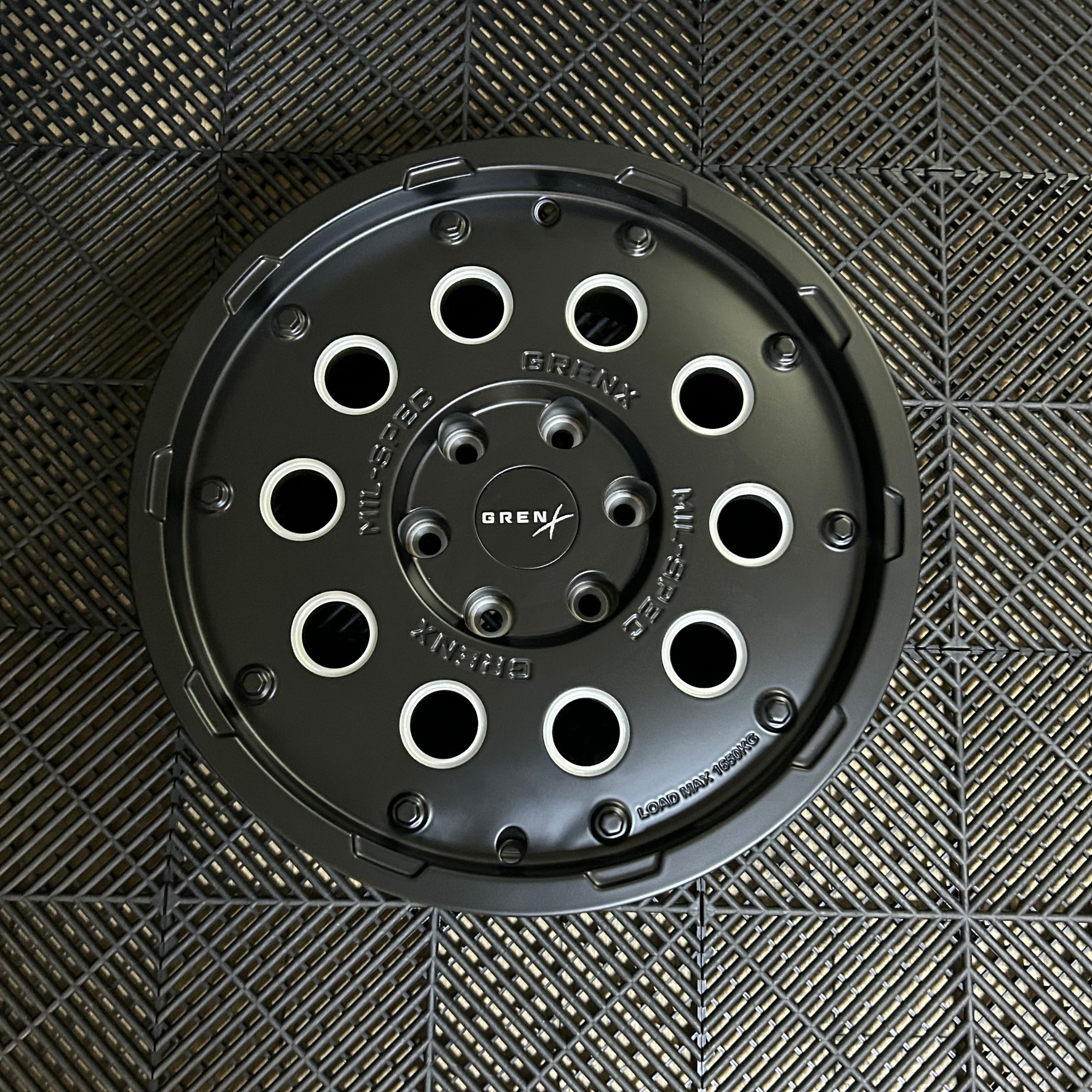 GrenX Mil-Spec Forged Monoblock Wheel 17x8.5" 6/130 32ET Black 84.1cb fits Ineos Grenadier Rim