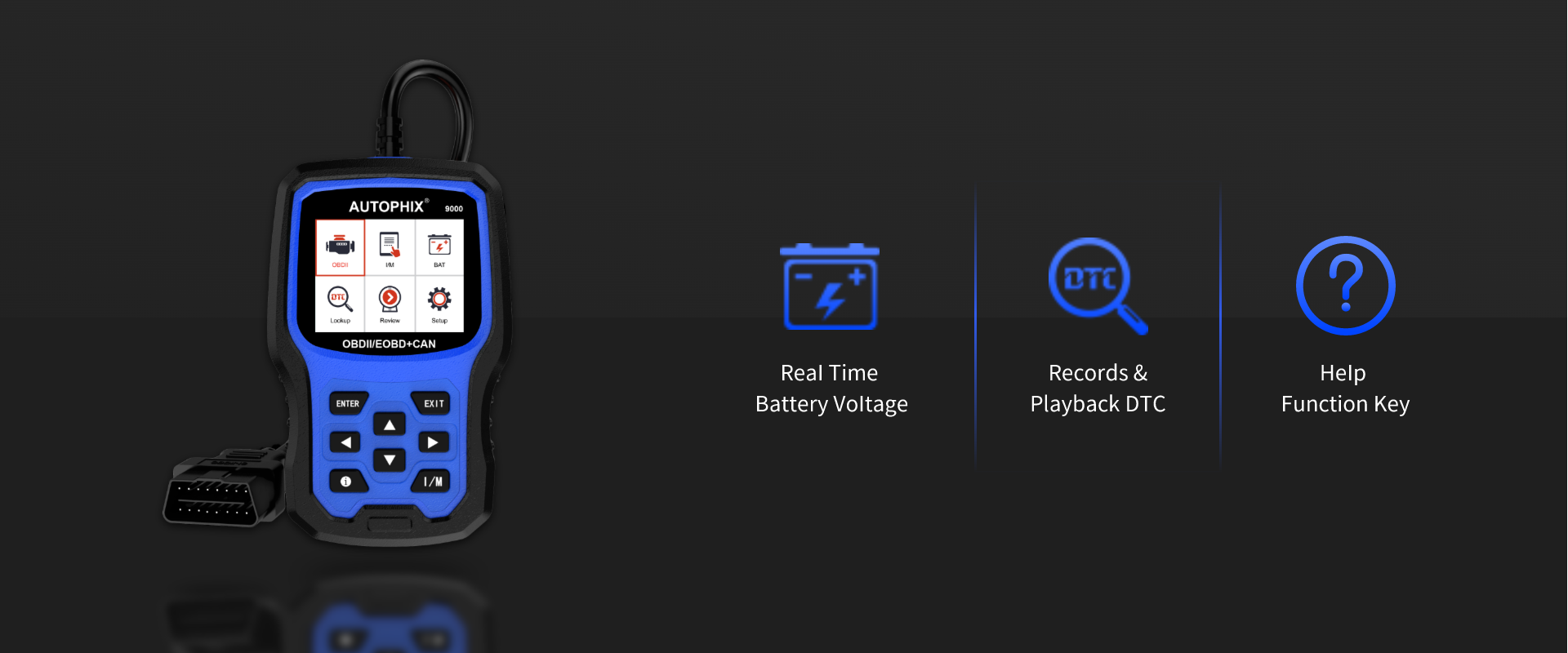 Autophix 9000 OBDII Diagnostic Scan Tool Code OBD2