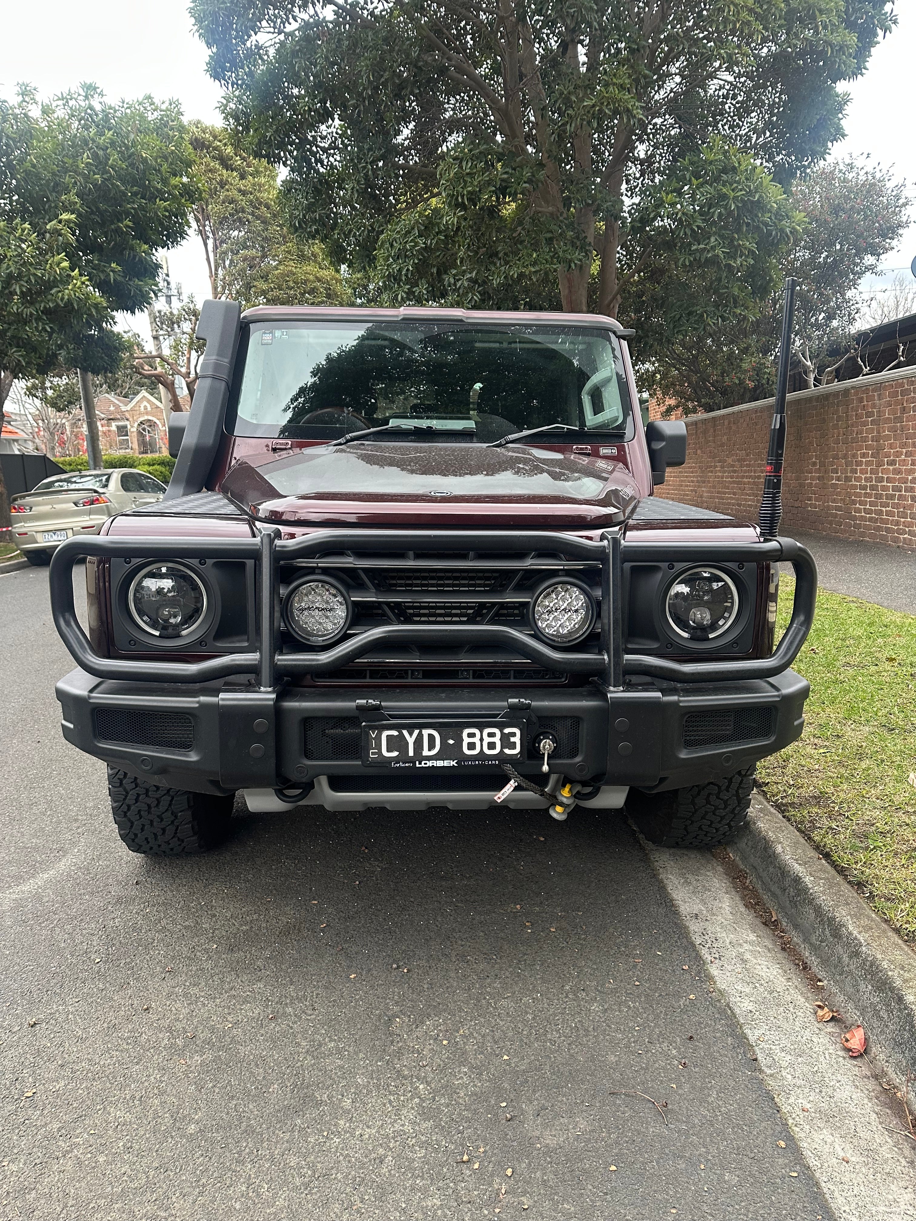 GrenX Lightforce Venom driving light grille kit Ineos Grenadier Off Road Spot Headlight LED