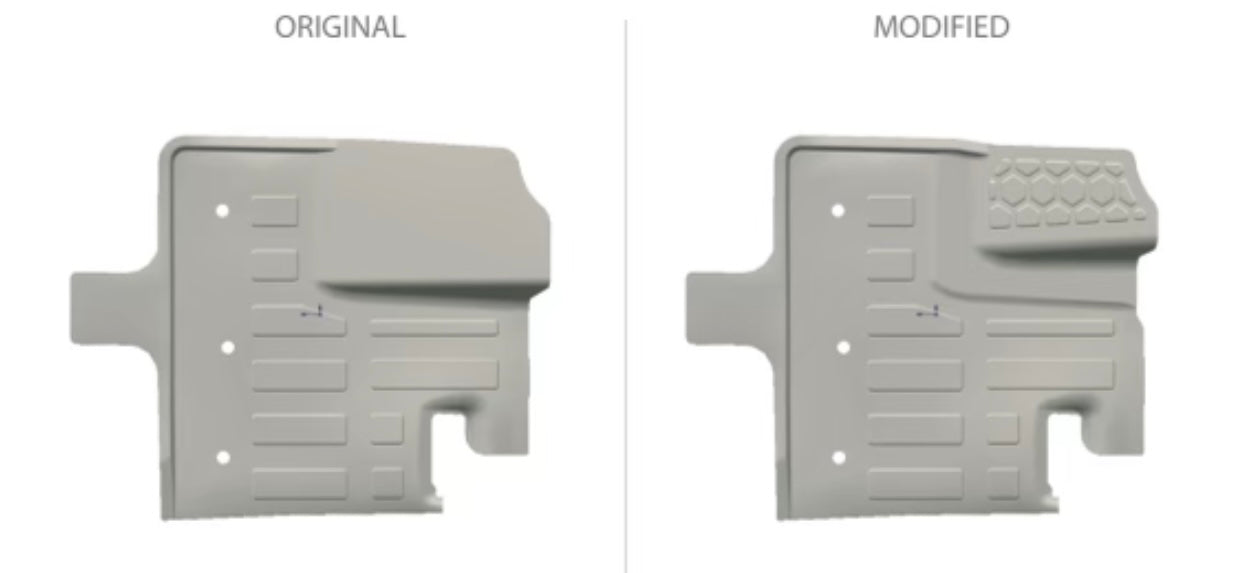 GrenX RHD Drivers Footrest Mod Kit Replacement Ineos Grenadier Floor Matt Hump Delete