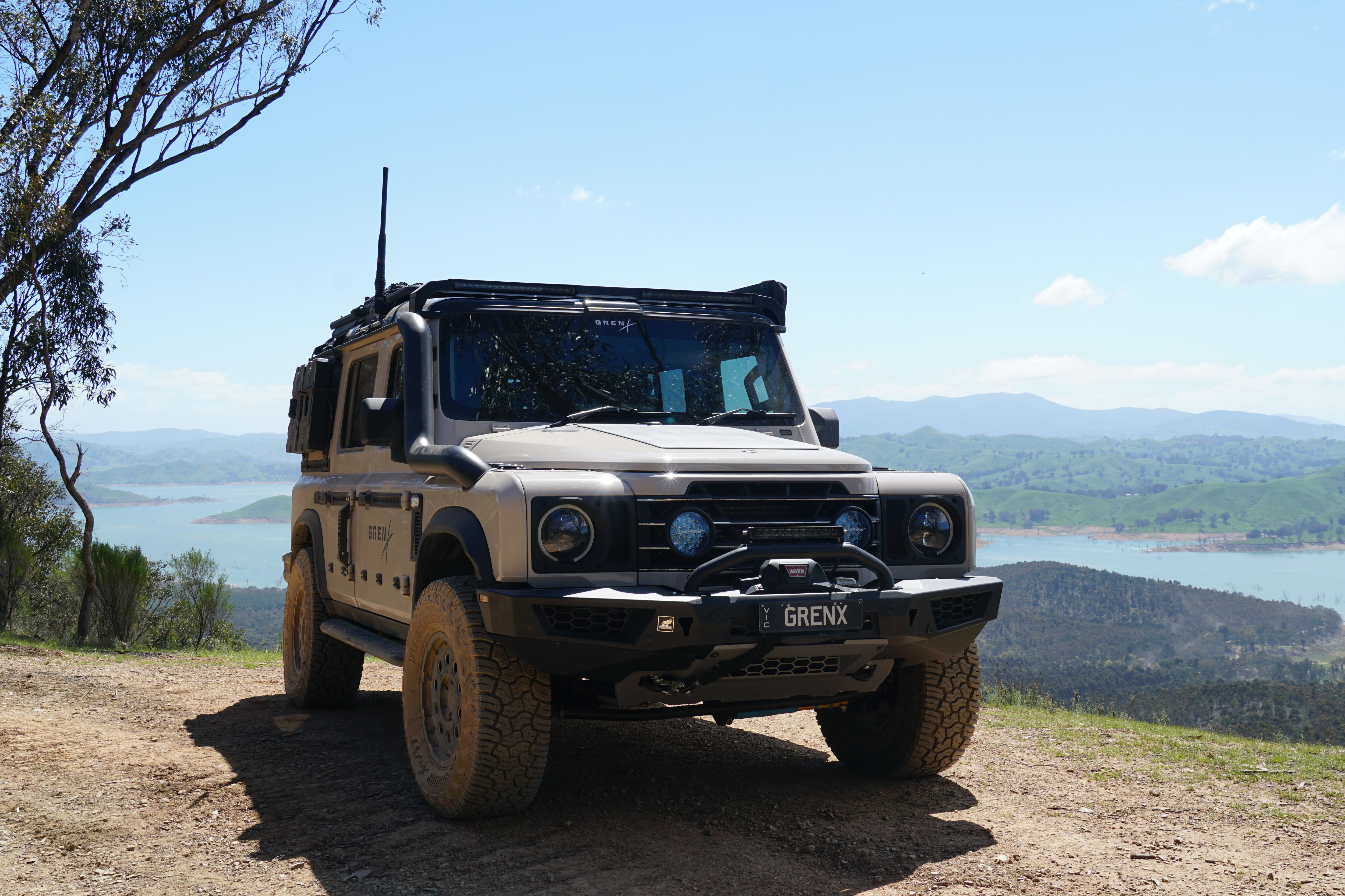 GrenX Lightforce Venom driving light grille kit Ineos Grenadier Off Road Spot Headlight LED conversion