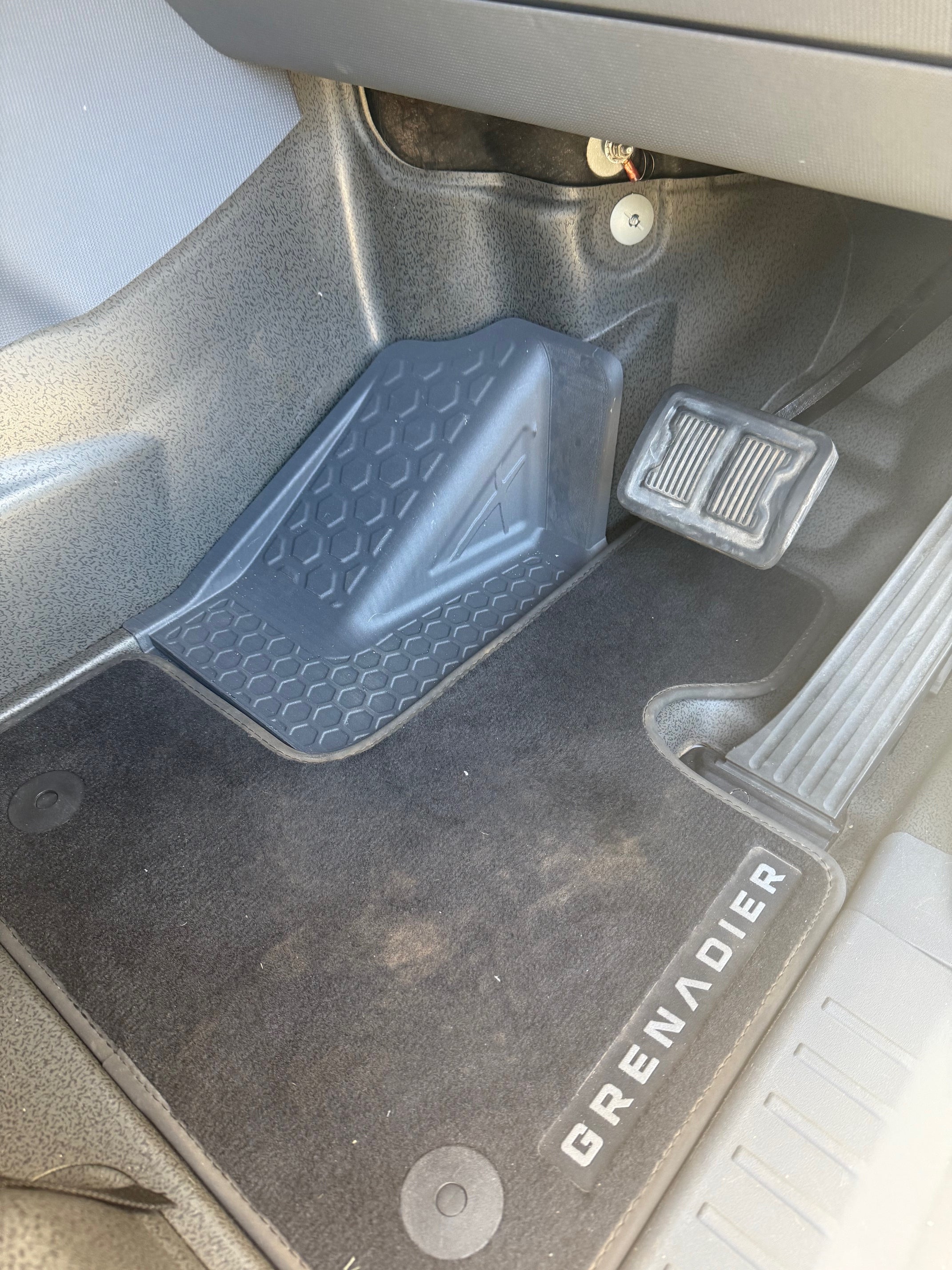 GrenX RHD Drivers Footrest Mod Kit Replacement Ineos Grenadier Floor Matt Hump Delete