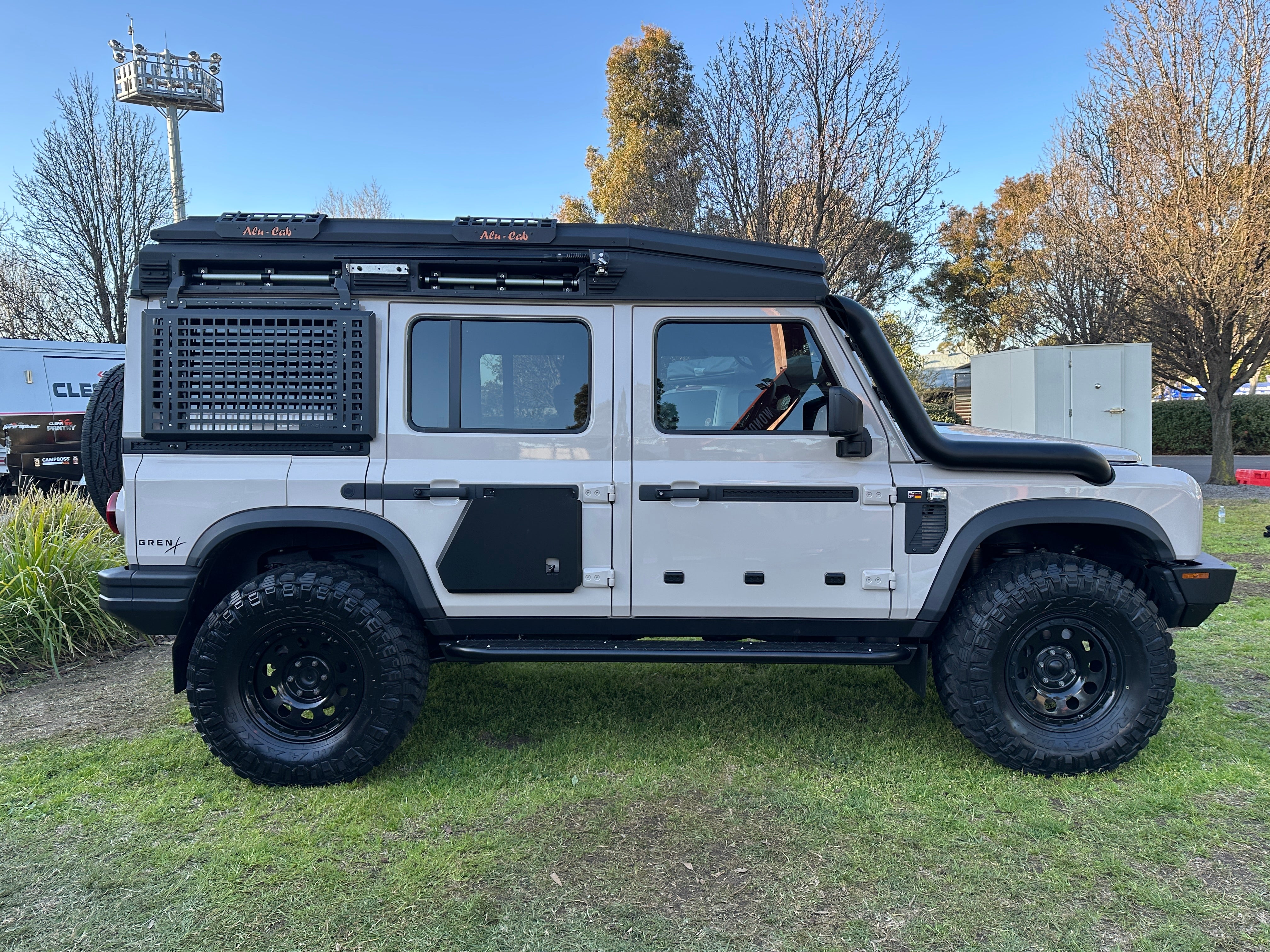 GrenX 4.5” Rear Facing Teardrop Stainless Steel Snorkel System with Sealed Airbox Ineos Grenadier