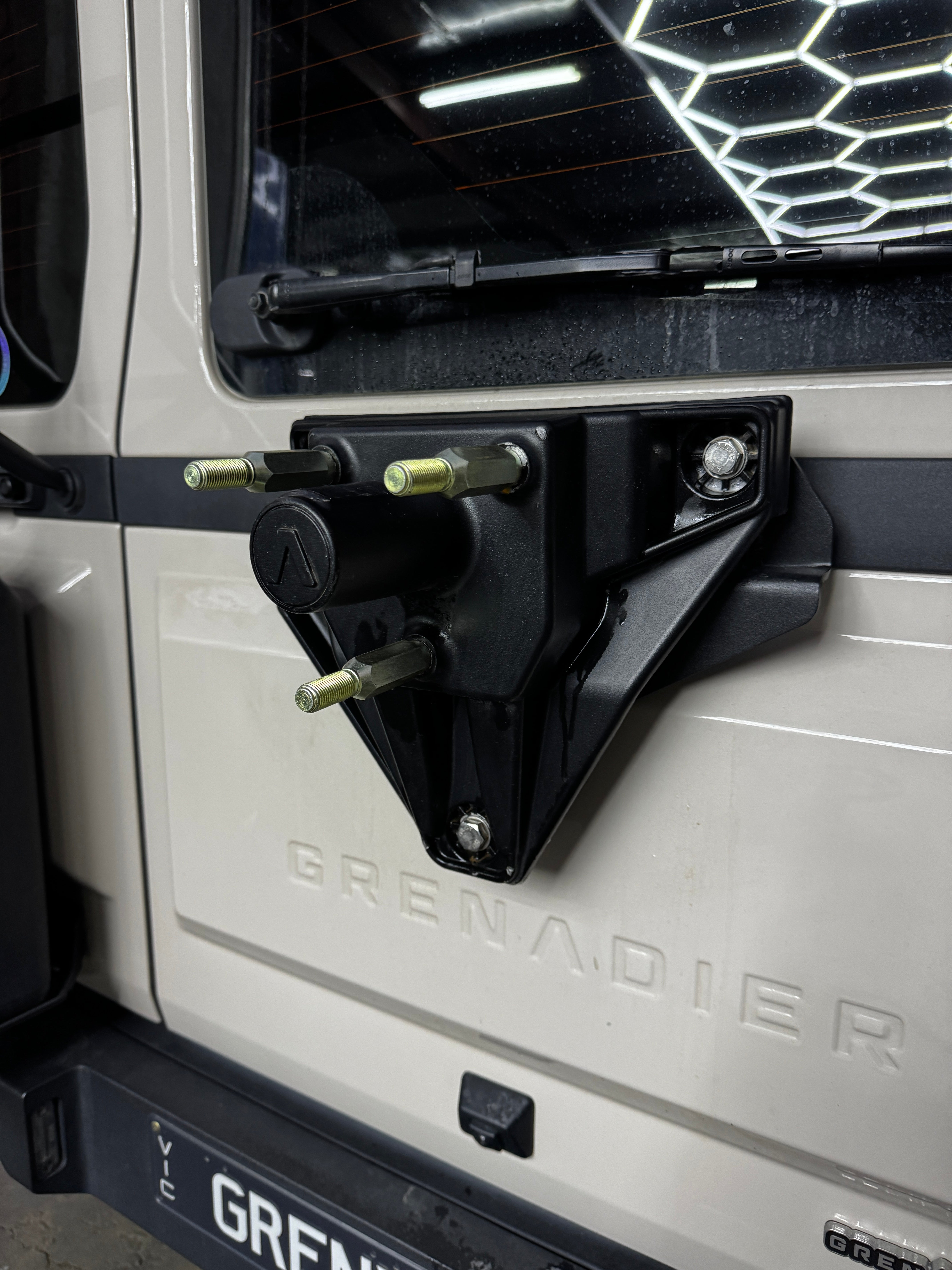 GrenX Extended Wheel Studs Adapter Ineos Grenadier Tyre Mount Relocation Flip Bracket Alternative