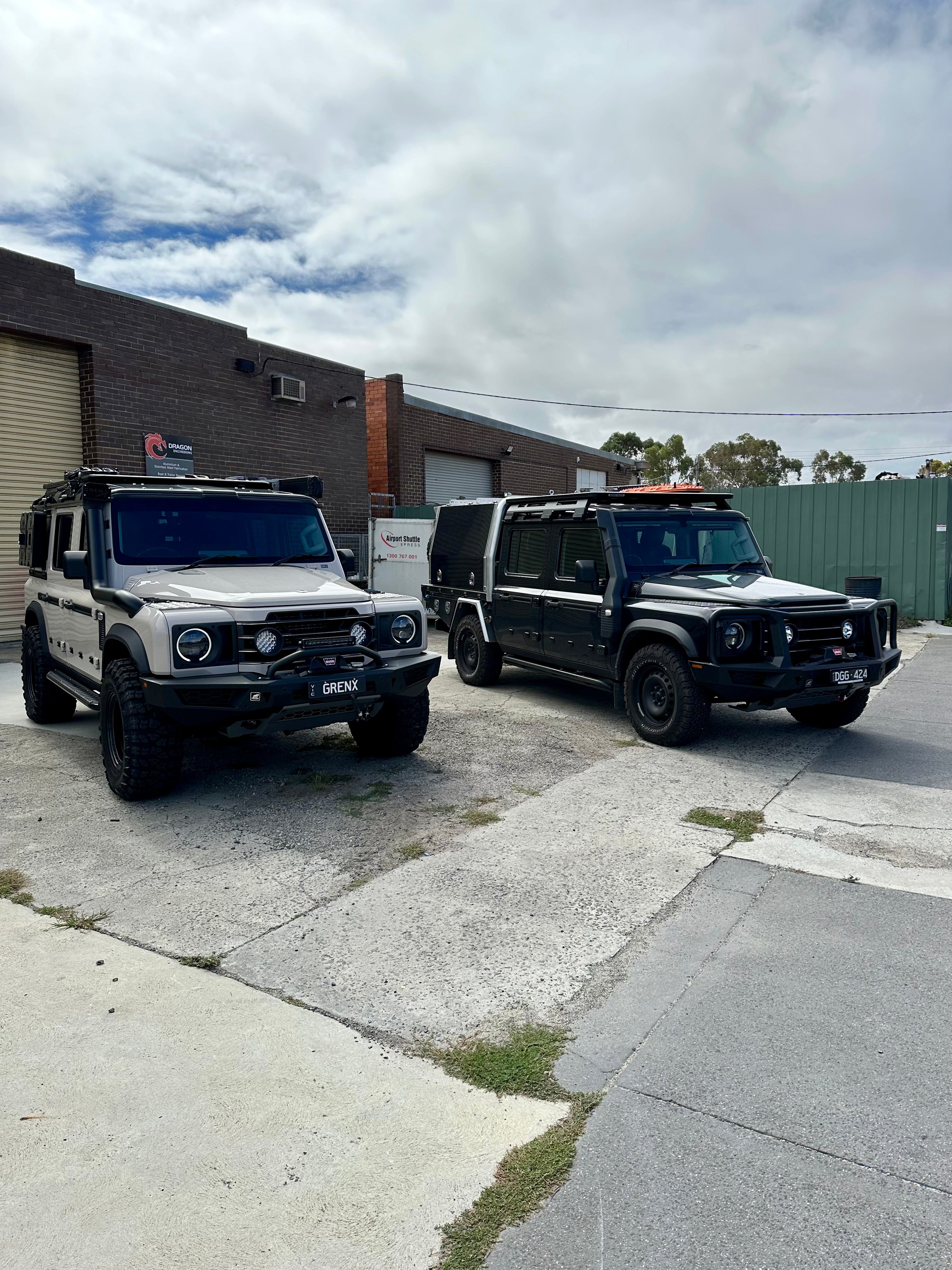 GrenX Lightforce Venom driving light grille kit Ineos Grenadier Off Road Spot Headlight LED conversion