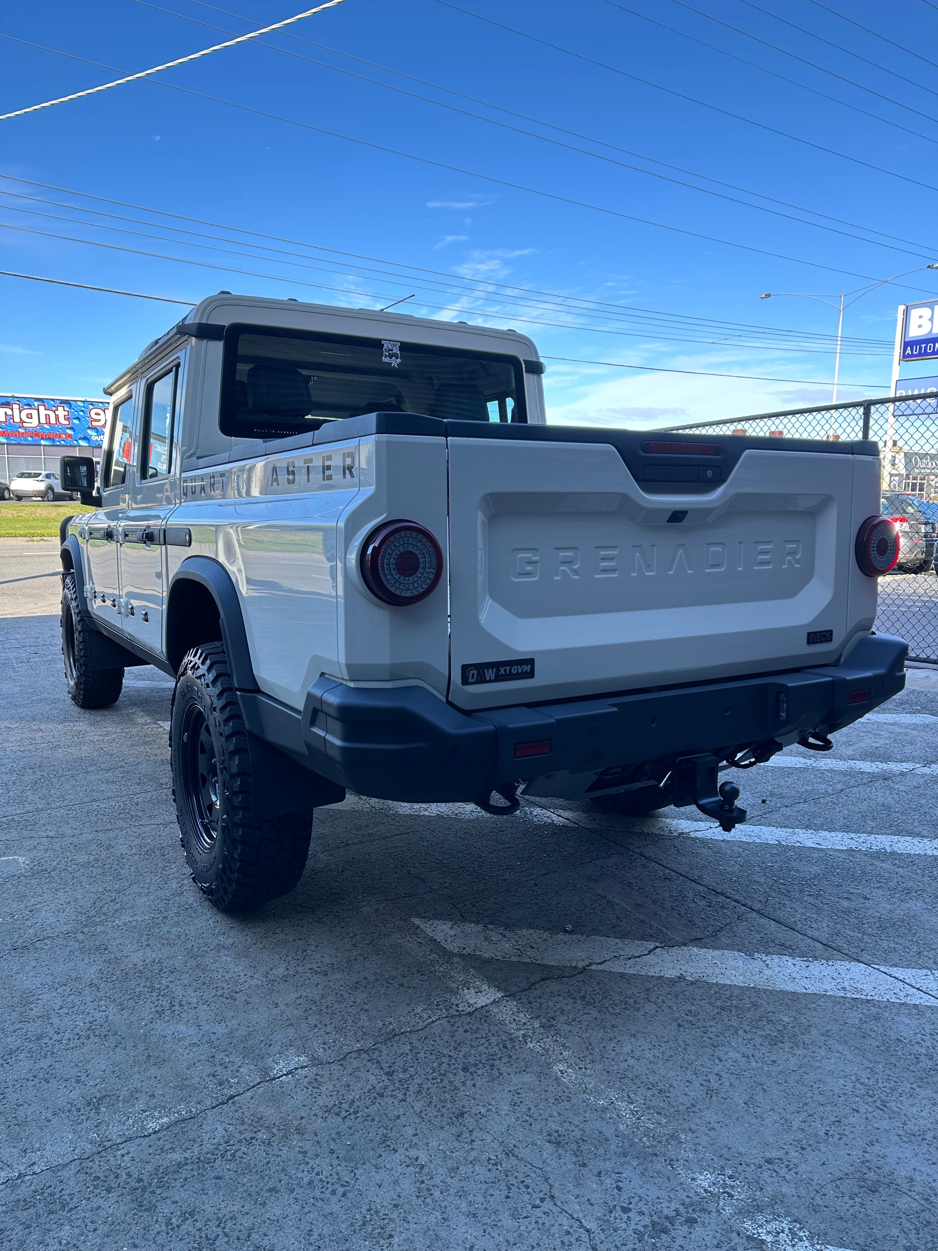 INEOS Grenadier & Quartermaster GVM Upgrade 4200KG SSM Federal Pre & Post Rego 2" 50mm Lift MRA 7,700 GCM