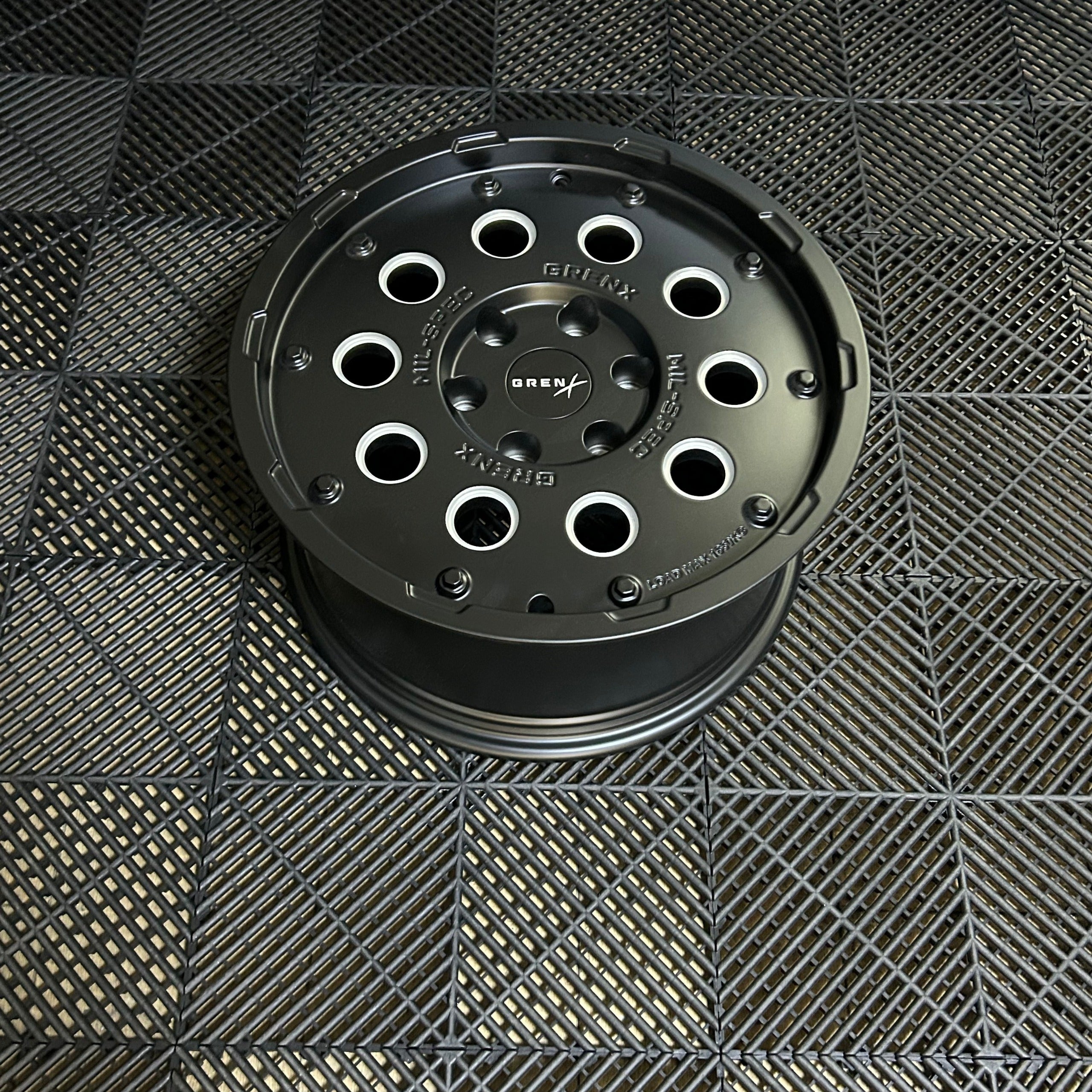 GrenX Mil-Spec Forged Monoblock Wheel 17x8.5" 6/130 32ET Black 84.1cb fits Ineos Grenadier Rim