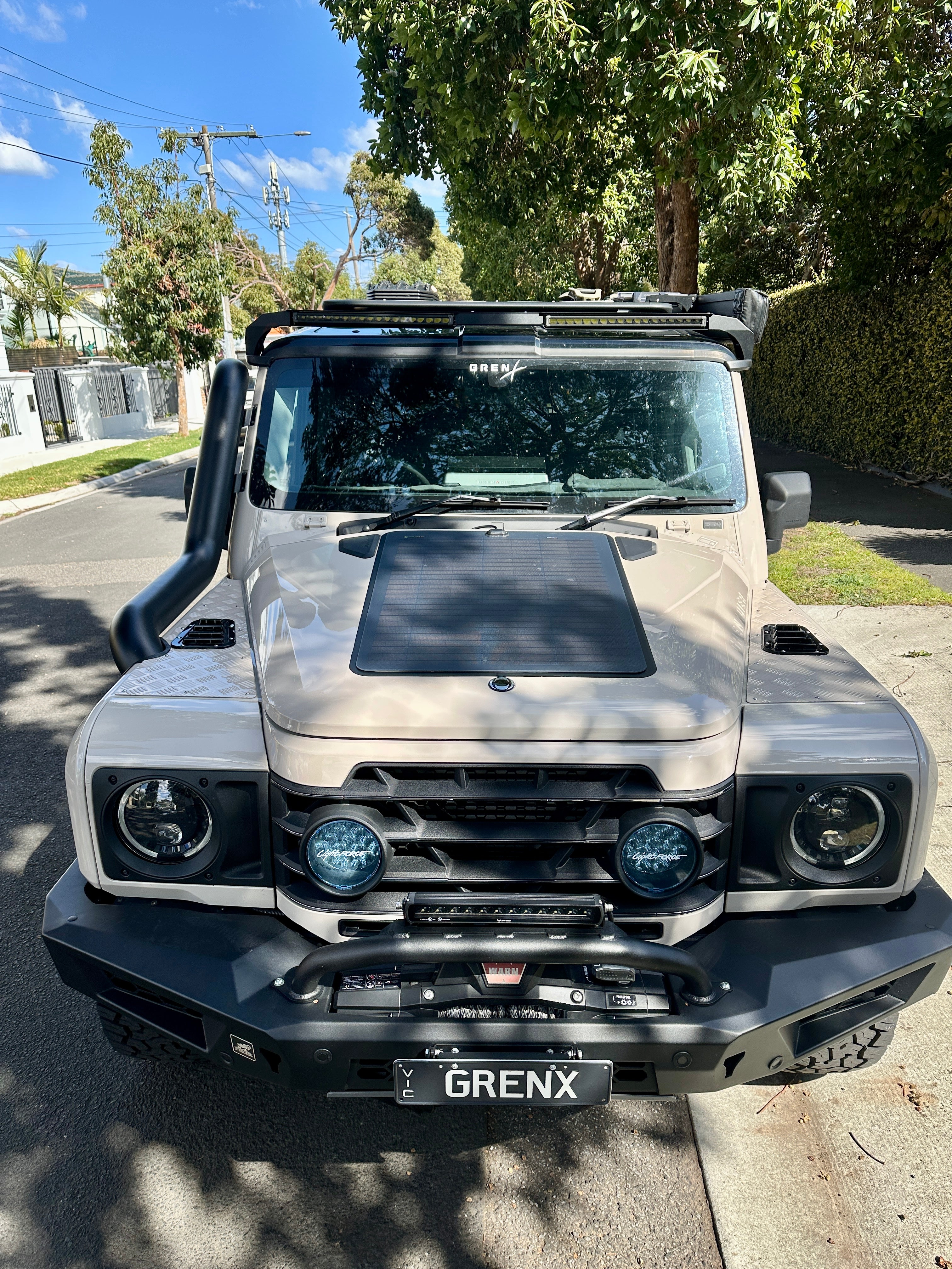 Bonnet Solar Panel – INEOS Grenadier – 90-Watt