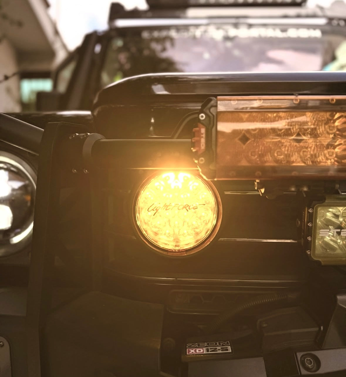 GrenX Lightforce Venom driving light grille kit Ineos Grenadier Off Road Spot Headlight LED