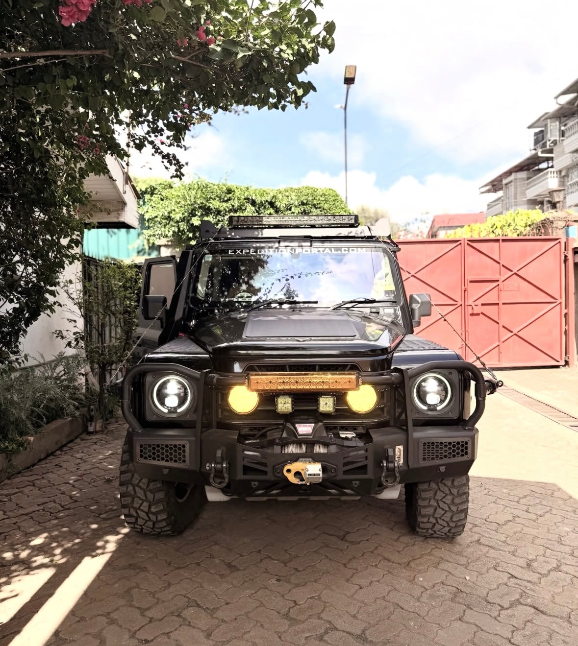 GrenX Lightforce Venom driving light grille kit Ineos Grenadier Off Road Spot Headlight LED conversion