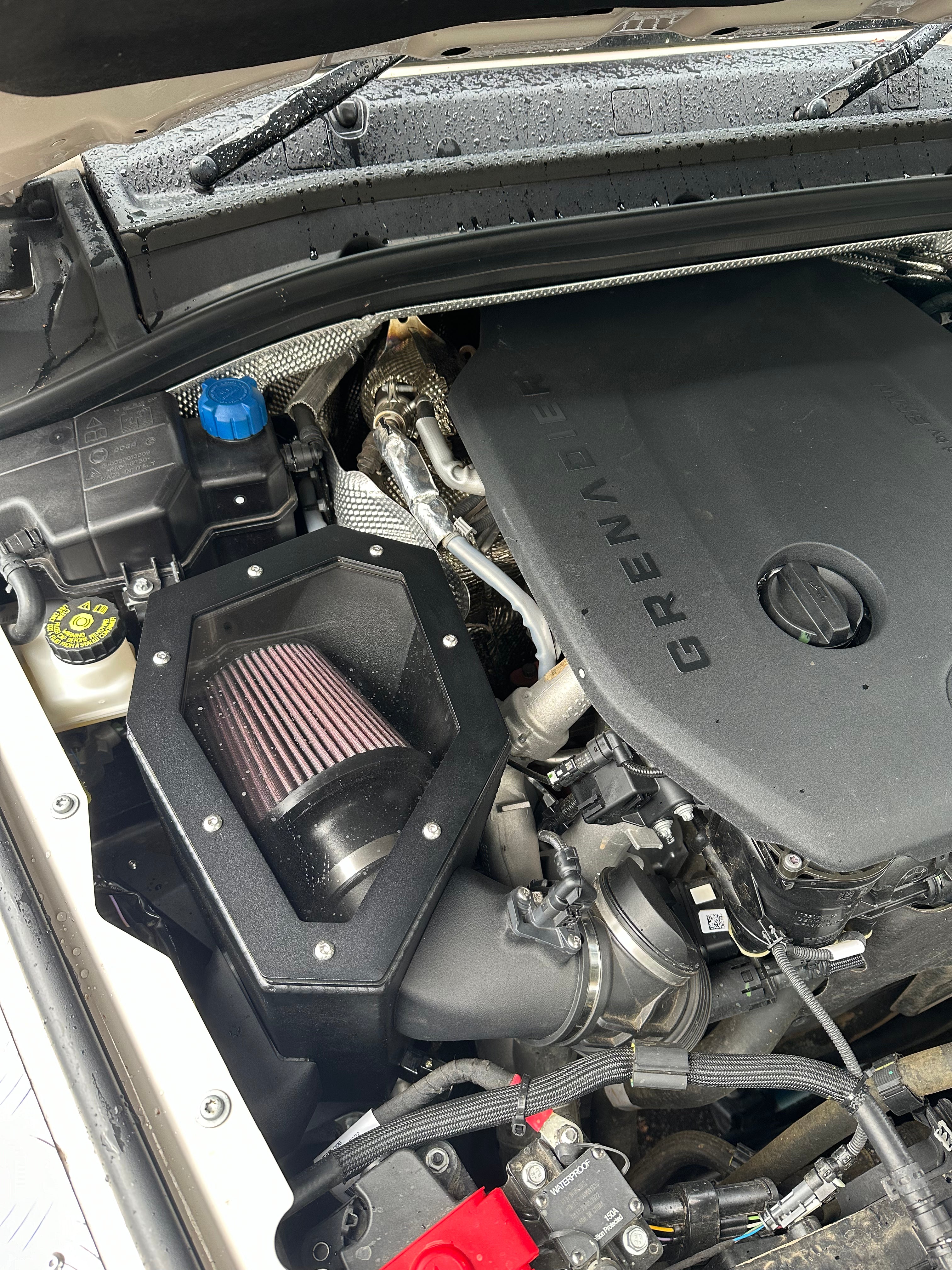 GrenX 4.5” Rear Facing Teardrop Stainless Steel Snorkel System with Sealed Airbox Ineos Grenadier