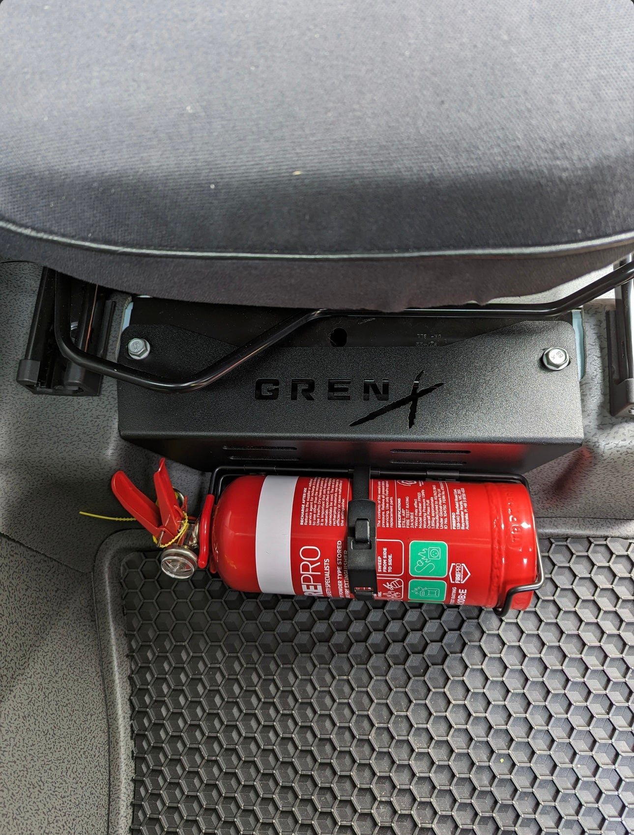 GrenX Fire Extinguisher Bracket Ineos Grenadier Multipurpose Led Flashlight Torch Mount