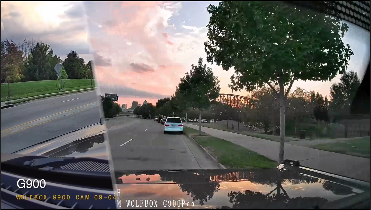 WOLFBOX G900Pro 12MP WiFi Touch Screen Rear View Mirror Dash Cam Smart Mirror