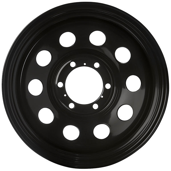 Extreme 4x4 Steel Wheel Round 15x8" 6/139.7 23N Black 110.1cb fits Nissan Patrol