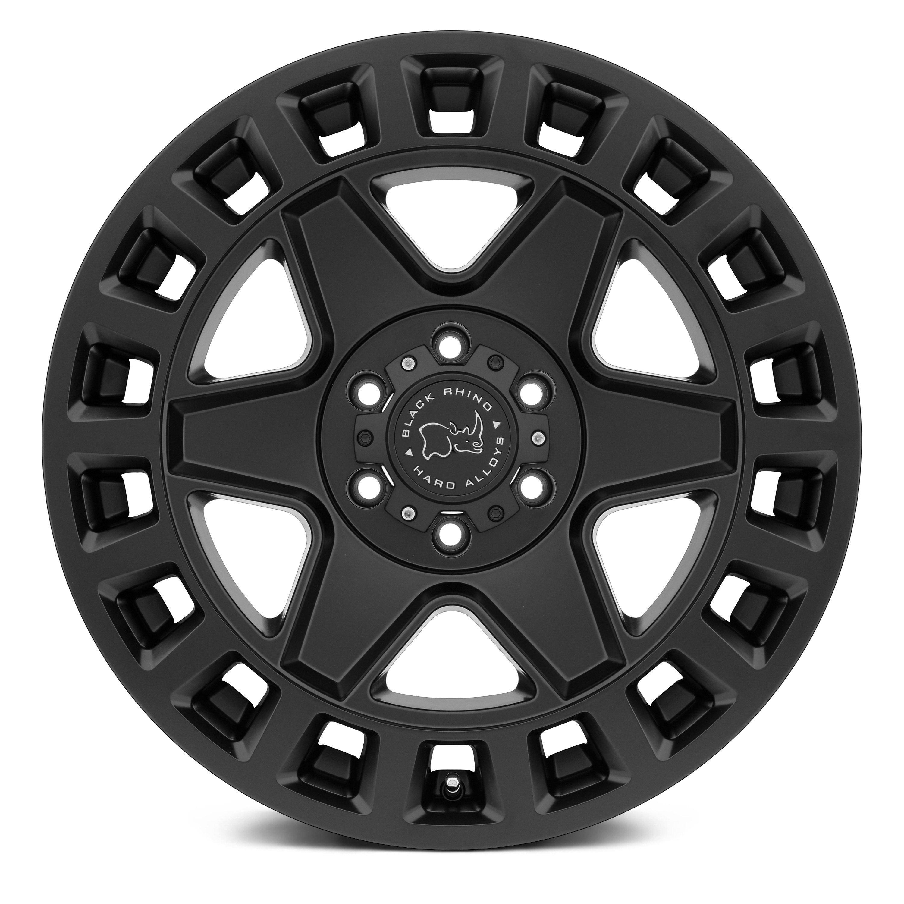 BLACK RHINO YORK Matte Black 17" x 8" +38 Offset 6x130 Bolt Pattern 84.1mm Hub