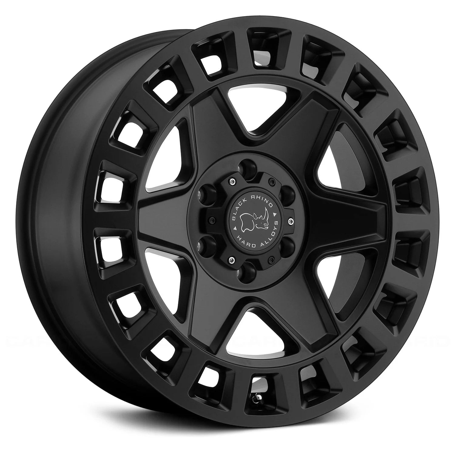 BLACK RHINO YORK Matte Black 17" x 8" +38 Offset 6x130 Bolt Pattern 84.1mm Hub