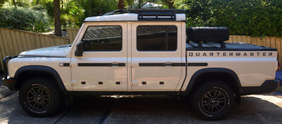 GrenX Ultra Low Profile Roof rack system 1100L Ineos Quartermaster