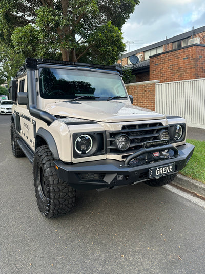 GrenX Lightforce Venom driving light grille kit Ineos Grenadier Off Road Spot Headlight LED conversion
