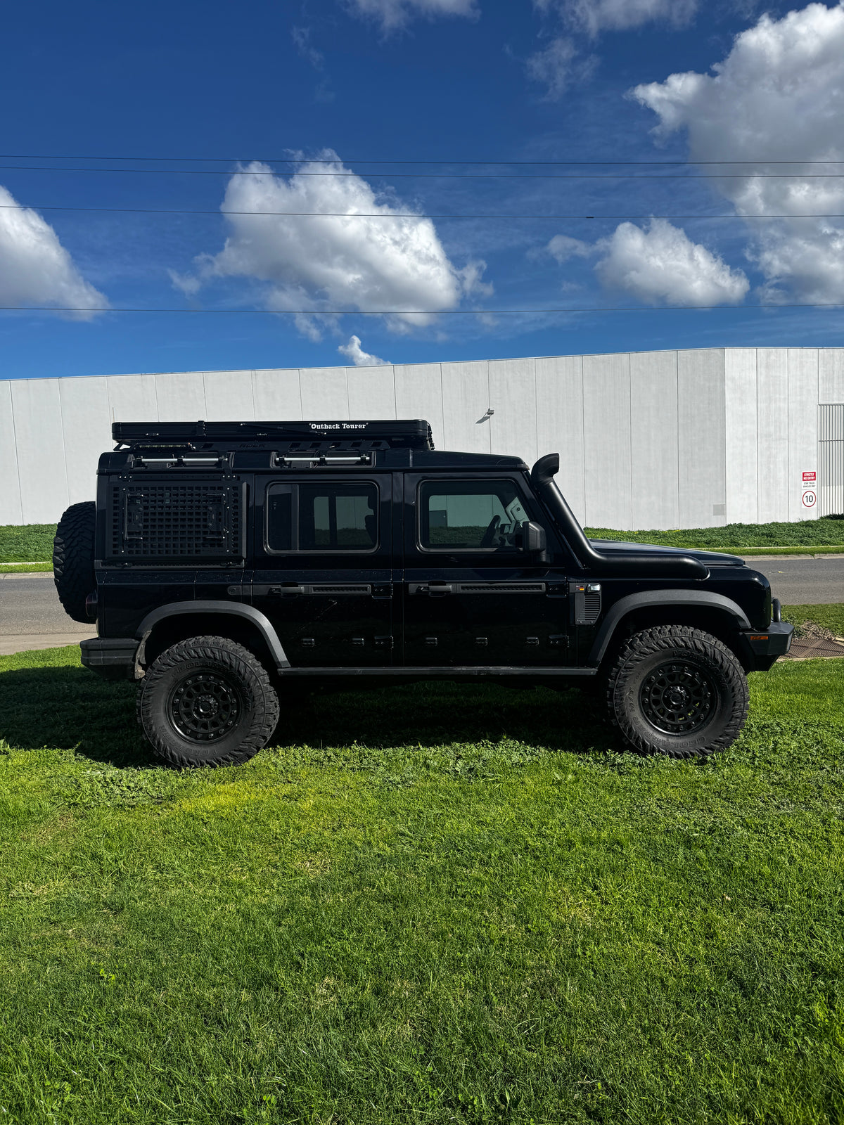 GrenX 4.5” Stainless Steel Snorkel System with Sealed Airbox Ineos Grenadier Ram Head