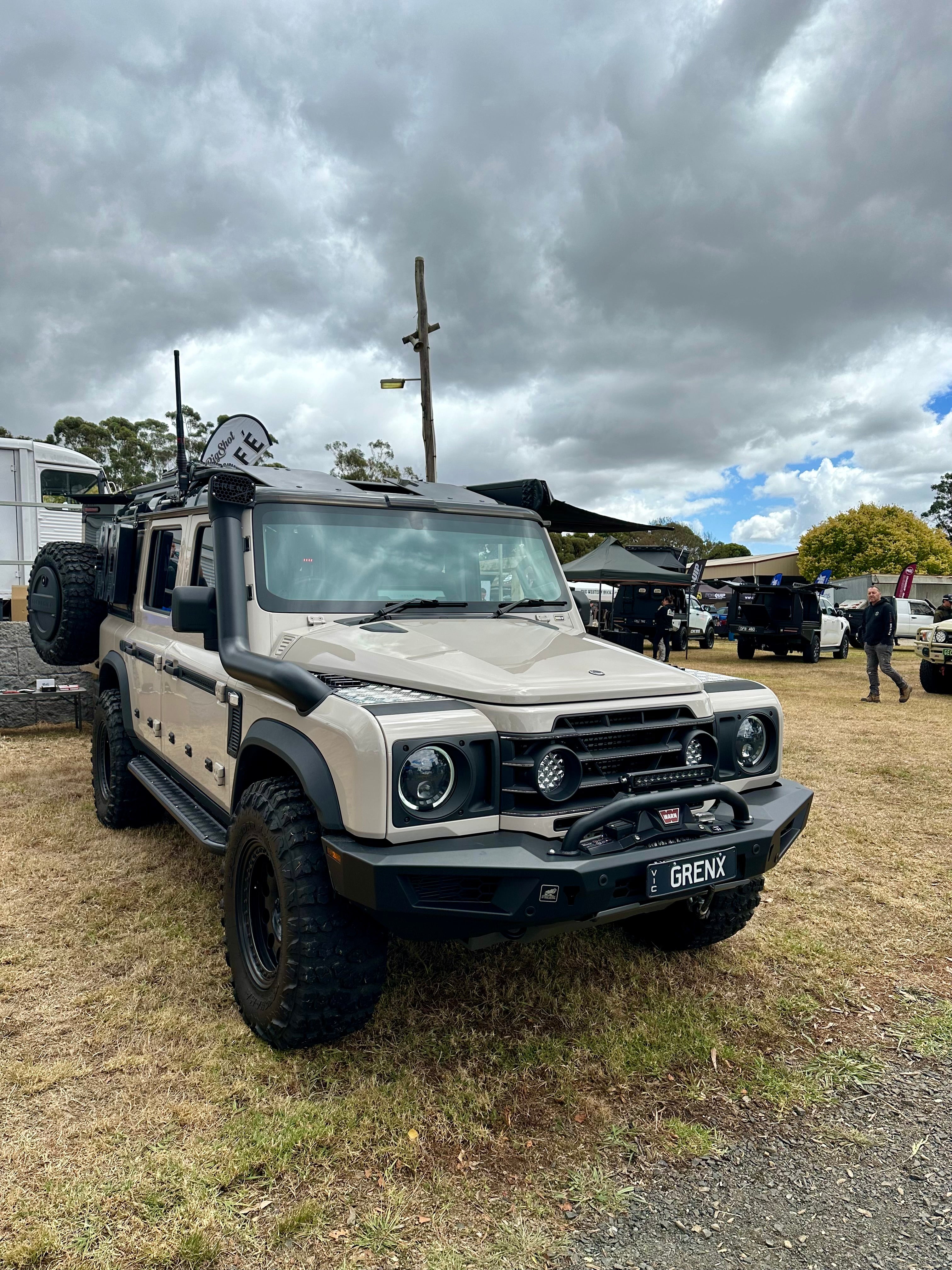 GrenX Lightforce Venom driving light grille kit Ineos Grenadier Off Road Spot Headlight LED