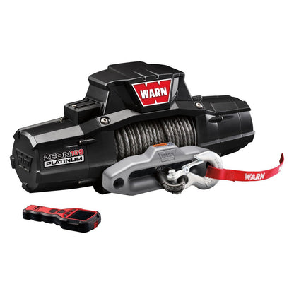 WARN ZEON 10-S Platinum winch 10000lbs with Spydura Synthetic Rope