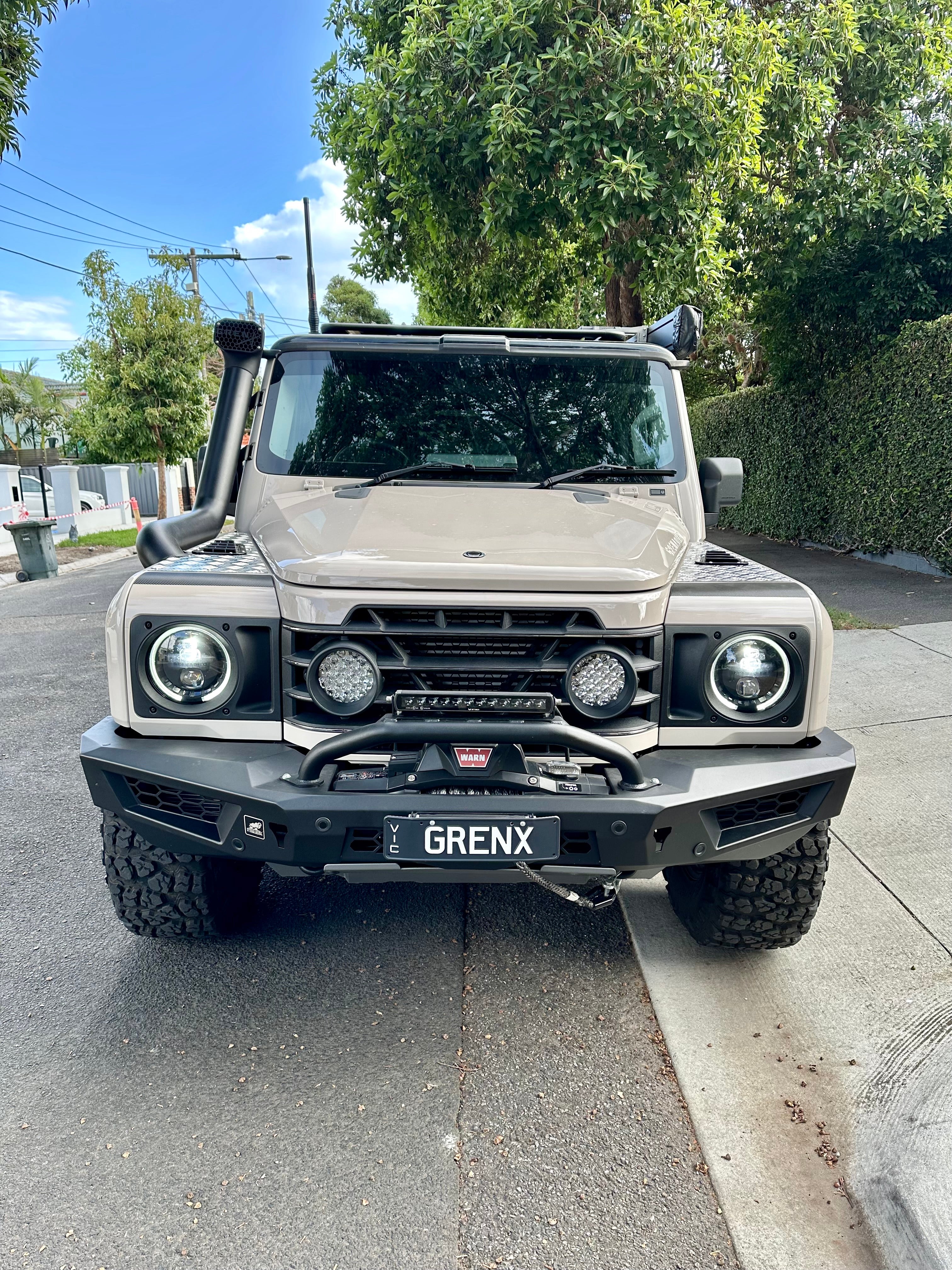 GrenX Lightforce Venom driving light grille kit Ineos Grenadier Off Road Spot Headlight LED