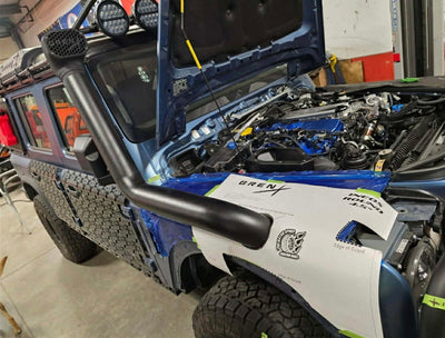 GrenX 4.5” Stainless Steel Snorkel System with Sealed Airbox Ineos Grenadier Ram Head