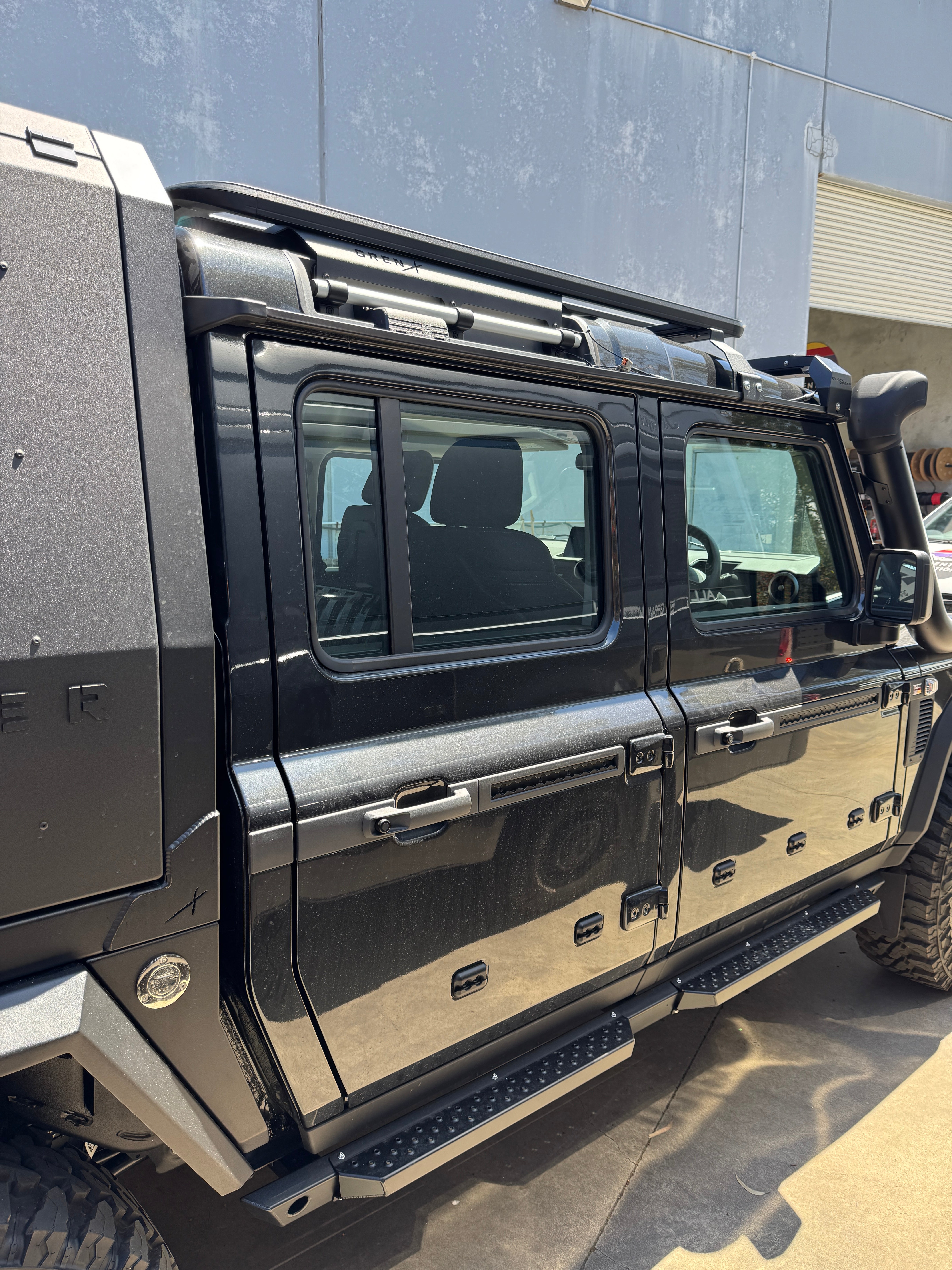 GrenX Ultra Low Profile Roof rack system 1500L Ineos Quartermaster