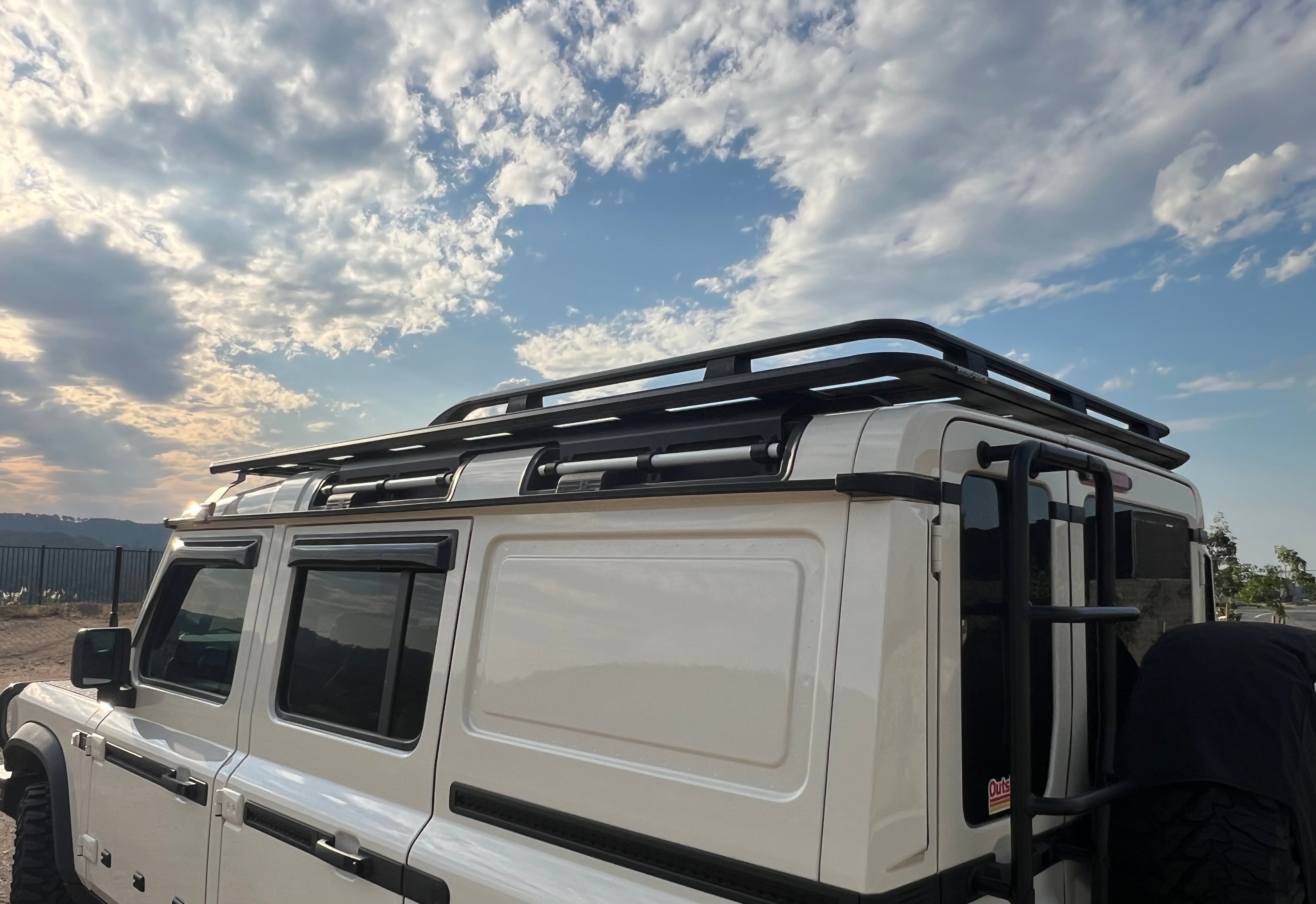 GrenX Full Length Ultra Low Profile Roof rack system 2700L Ineos Grenadier