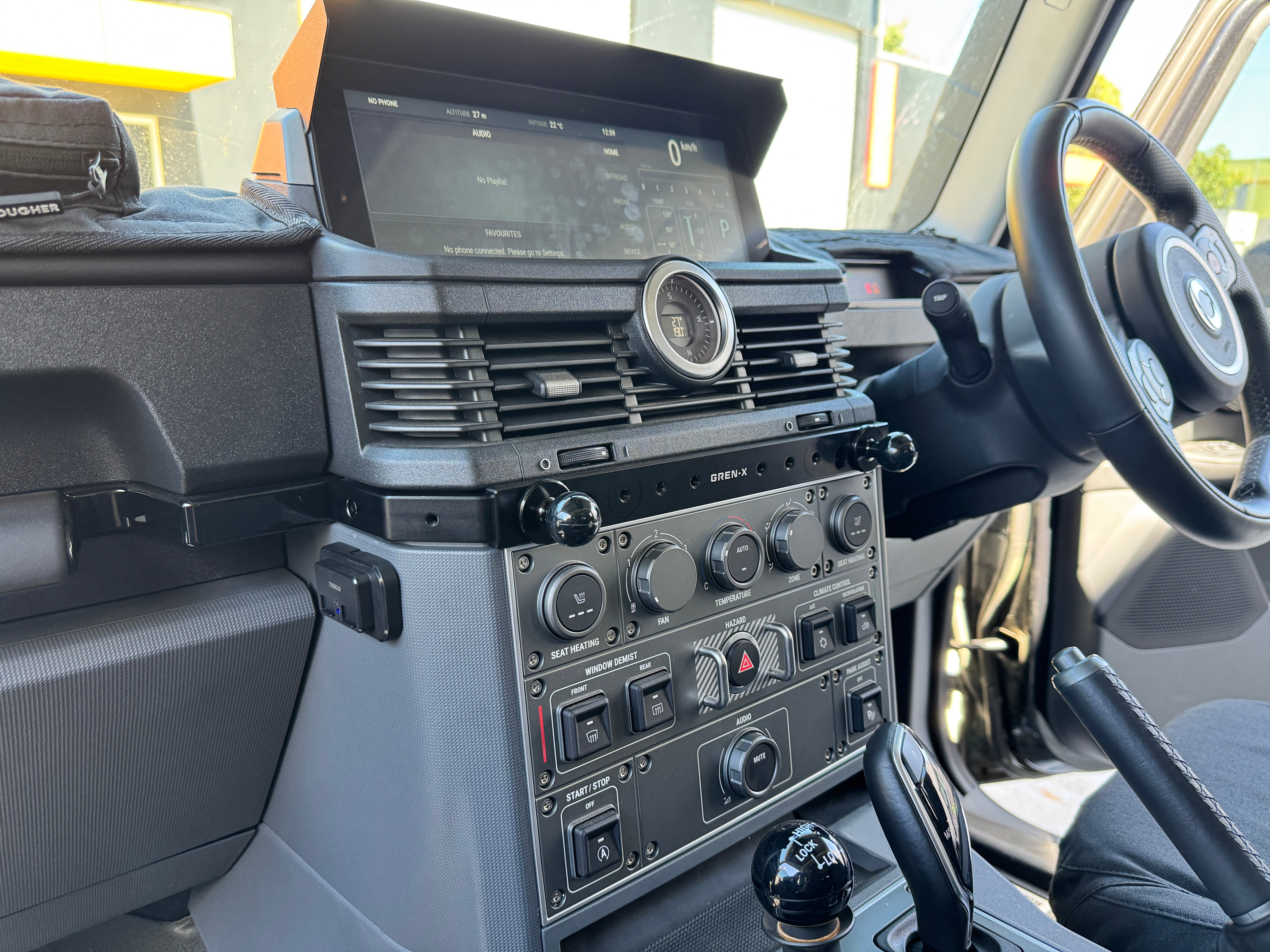 INEOS Grenadier Accessory Mounting Dash Rail GPS phone tablet mounting bracket