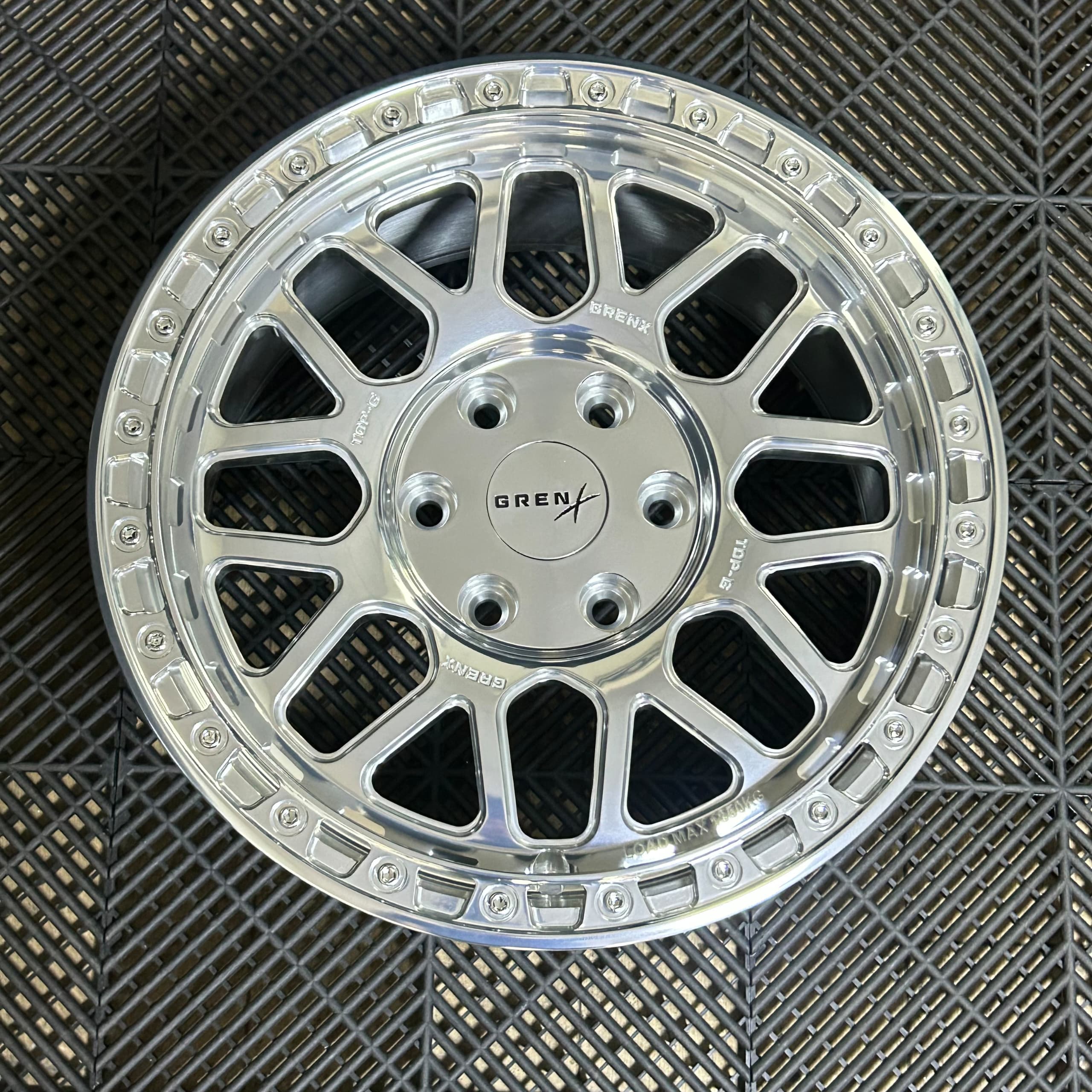 GrenX Top G Forged Monoblock Wheel 17x8.5" 6/130 32ET Black 84.1cb fits Ineos Grenadier Rim