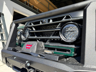 GrenX Lightforce Venom driving light grille kit Ineos Grenadier Off Road Spot Headlight LED conversion