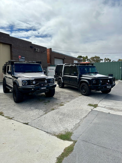 GrenX Lightforce Venom driving light grille kit Ineos Grenadier Off Road Spot Headlight LED conversion
