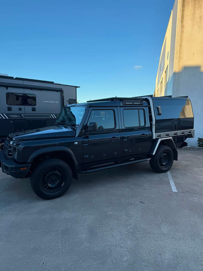 GrenX Ultra Low Profile Roof rack system 1100L Ineos Quartermaster
