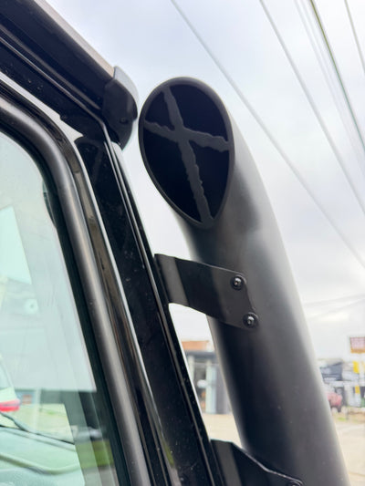 GrenX 4.5” Rear Facing Teardrop Stainless Steel Snorkel System using factory airbox Ineos Grenadier