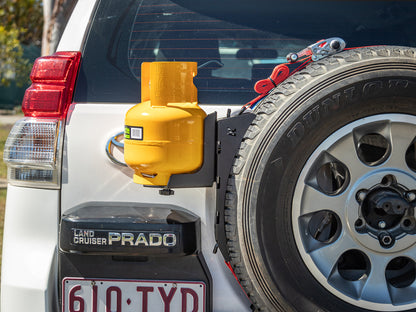 Out-Back Gas Bottle Mount and Spare Tyre Mount