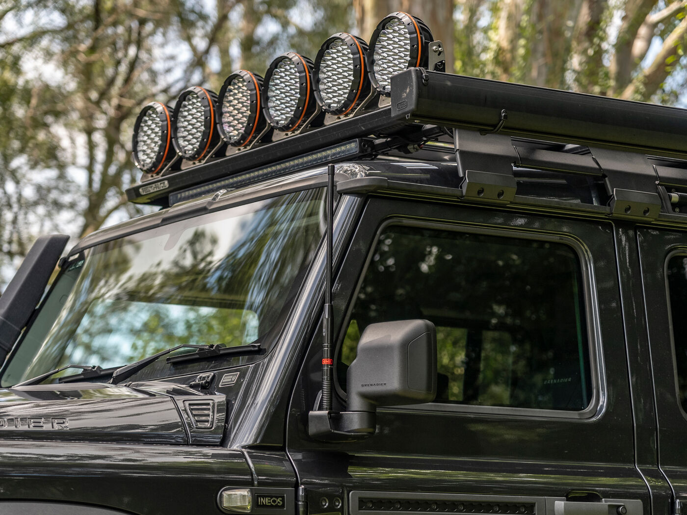 Side Mirror Antenna Mount to suit Ineos Grenadier