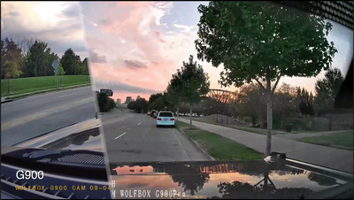 WOLFBOX G900Pro 12MP WiFi Touch Screen Rear View Mirror Dash Cam Smart Mirror