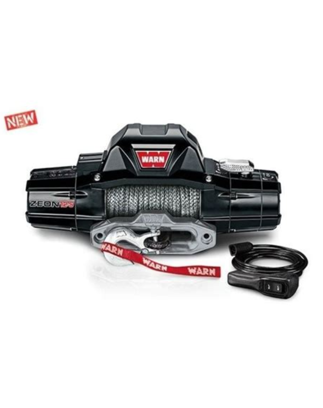 WARN ZEON 12-S 12000lbs winch with Spydura Pro Synthetic Rope