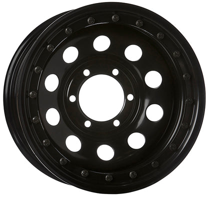Wheel Round Imitation Beadlock 17x8" 6/130 32ET Black 84.1cb fits Ineos Grenadier Rim