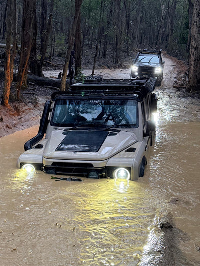 GrenX 4.5” Stainless Steel Snorkel System with Sealed Airbox Ineos Grenadier Ram Head