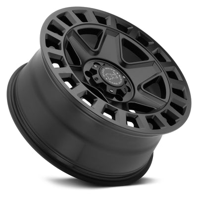 BLACK RHINO YORK Matte Black 17" x 8" +38 Offset 6x130 Bolt Pattern 84.1mm Hub
