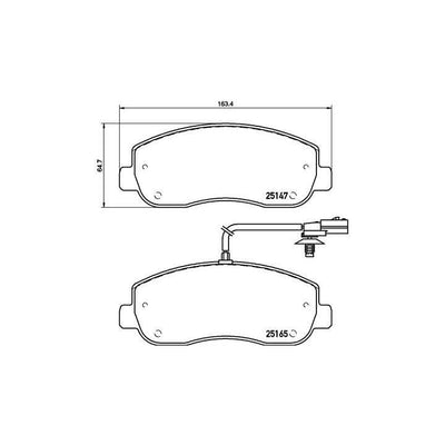 INEOS Grenadier Brake Service Front Brake Pad Set Brembo