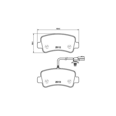 INEOS Grenadier Brake Service Rear Brake Pad Set Brembo