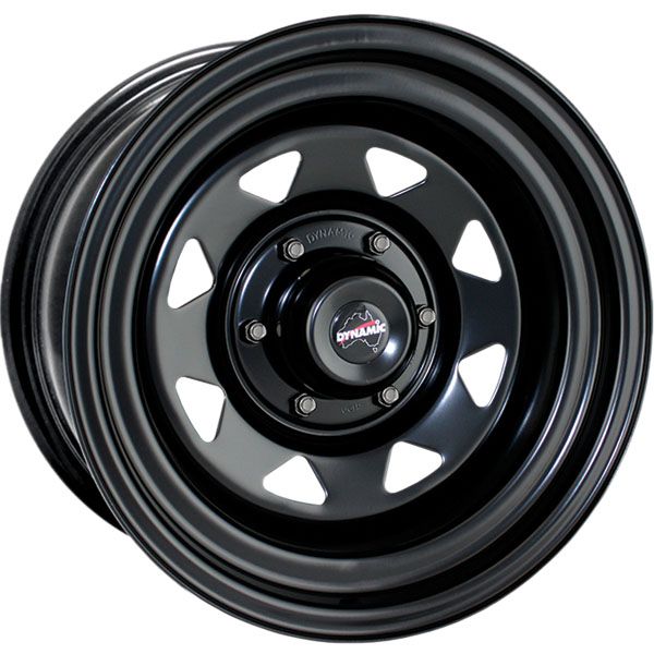 Dynamic Steel Sunraysia Black 17x8 6/130 30 84.1